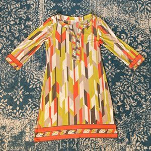 London Times Size 8 Three-Quarter Sleeve Dress